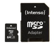 Intenso Outlet microSD 64GB Class10 + adapter SD - 1566738 - zdjęcie 1